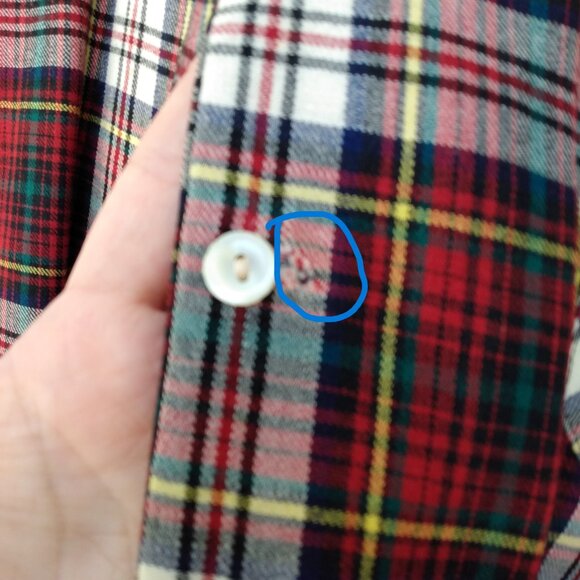 Vintage 50s Deacon Brothers Plaid Viyella Shirt with Pearl Buttons 44" Bust - Picture 3 of 12